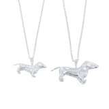 Fergus the Dachshund Sterling Silver Necklace - Reeves & Reeves
