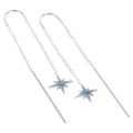 Follow That Star Sterling Silver Falling Earrings - Reeves & Reeves