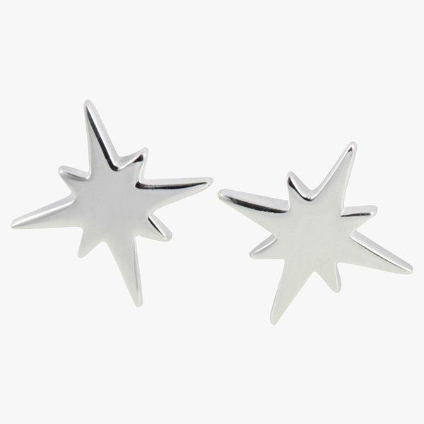 Follow That Star Sterling Silver Stud Earrings - Reeves & Reeves