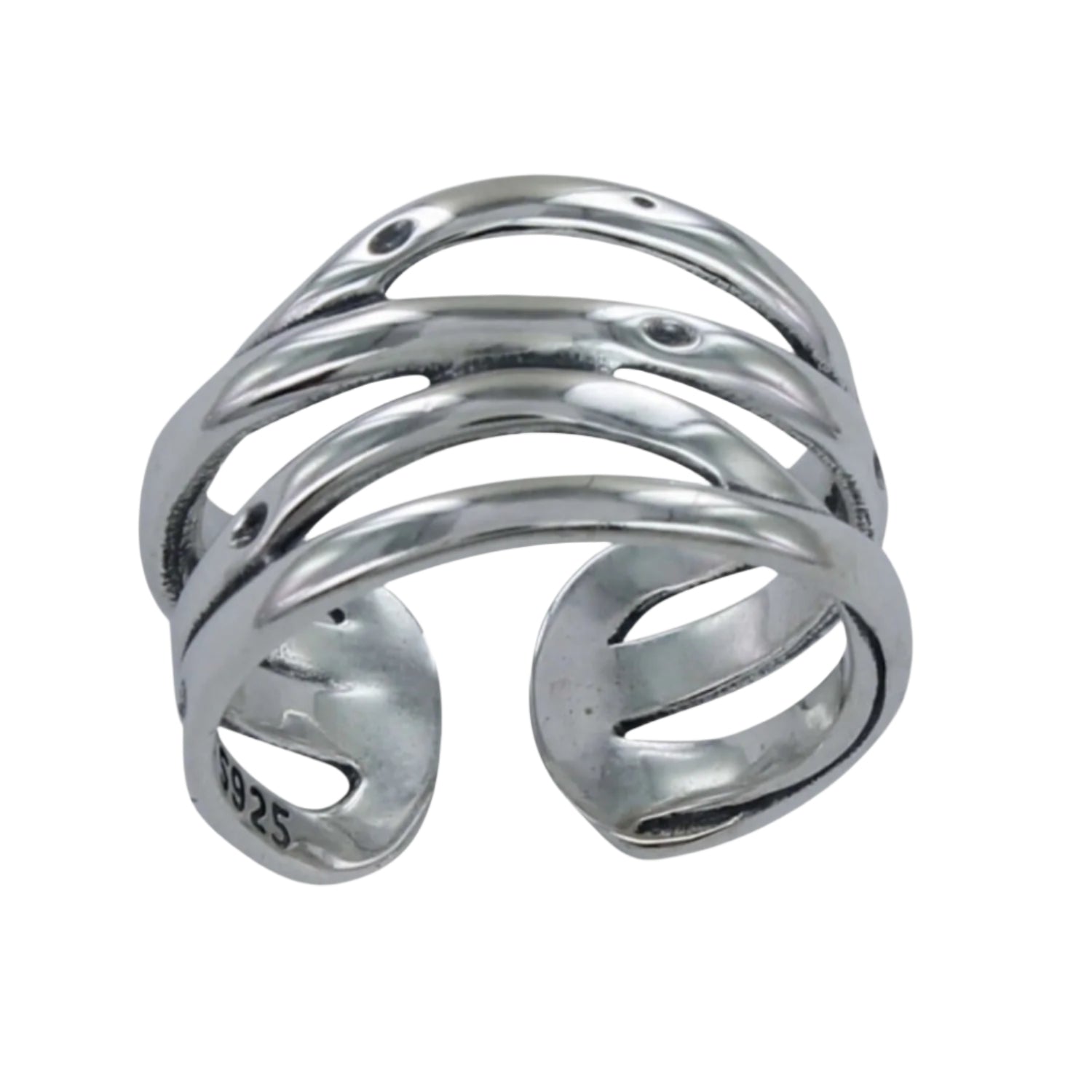 Four Line Dotted Ring - Reeves & Reeves