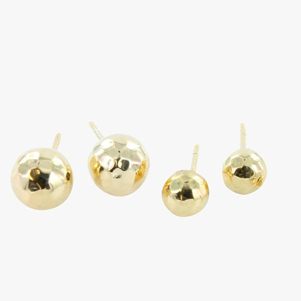 Gold and Sterling Silver Disco Ball Stud - Reeves & Reeves