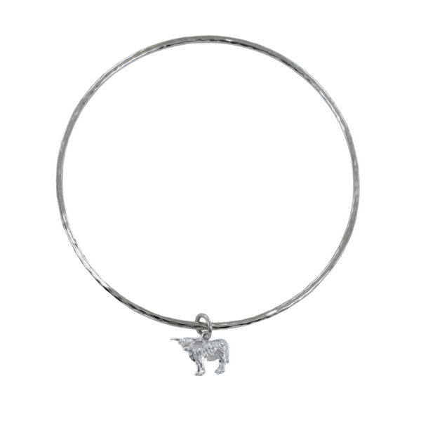 Highland Cow Charm Bangle - Reeves & Reeves