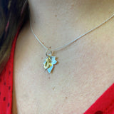 Holly and The Ivy Sterling Silver and Gold Plate Necklace