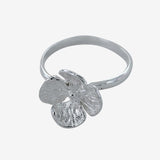Hydrangea Flower Sterling Silver Ring - Reeves & Reeves