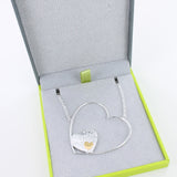 "I Heart You" Sterling Silver Necklace - Reeves & Reeves