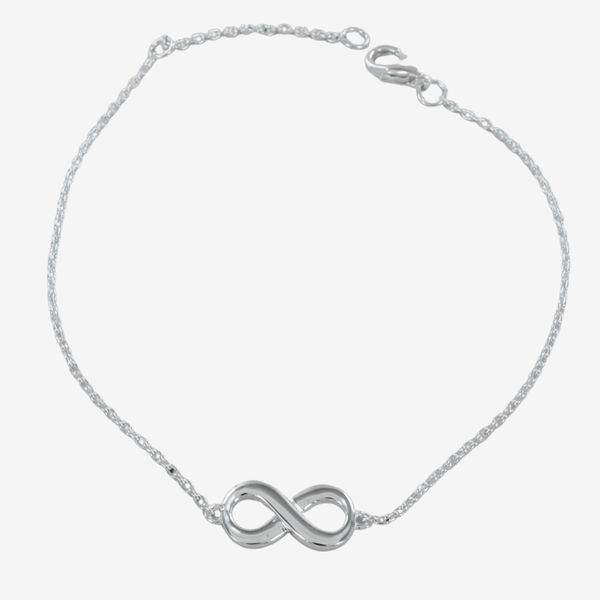 Infinity Sterling Silver Adjustable Bracelet - Reeves & Reeves