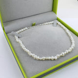 Large White Natural Pearl Necklace - Reeves & Reeves