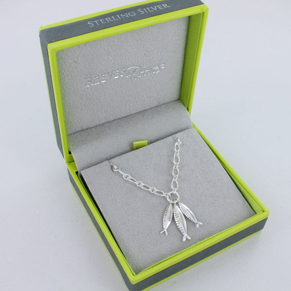 Little Fishes Sterling Silver Necklace - Reeves & Reeves