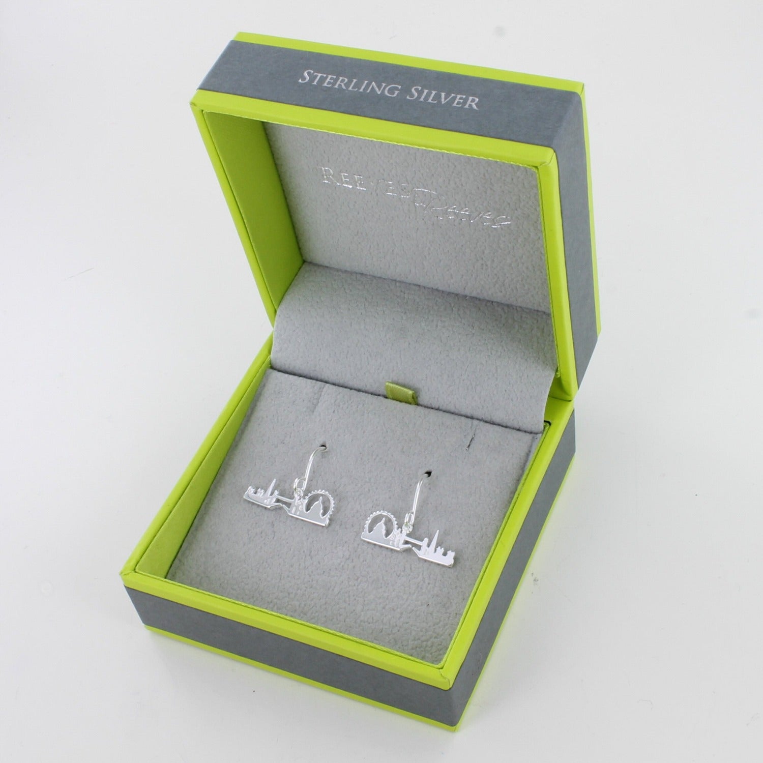 London Skyline Sterling Silver Hook Earrings - Reeves & Reeves