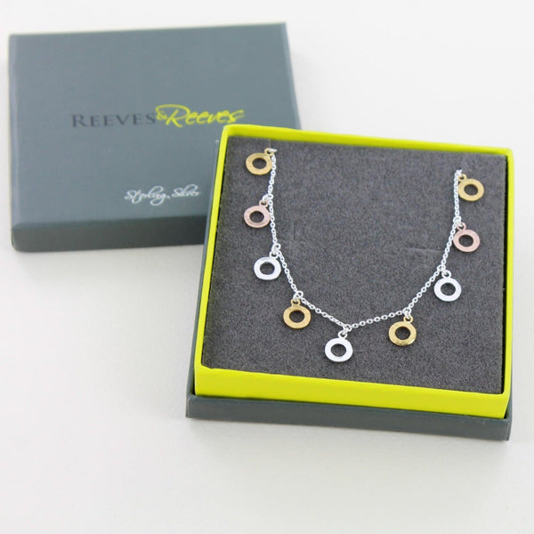 Magic Number Necklace In Sterling Silver and Gold - Reeves & Reeves