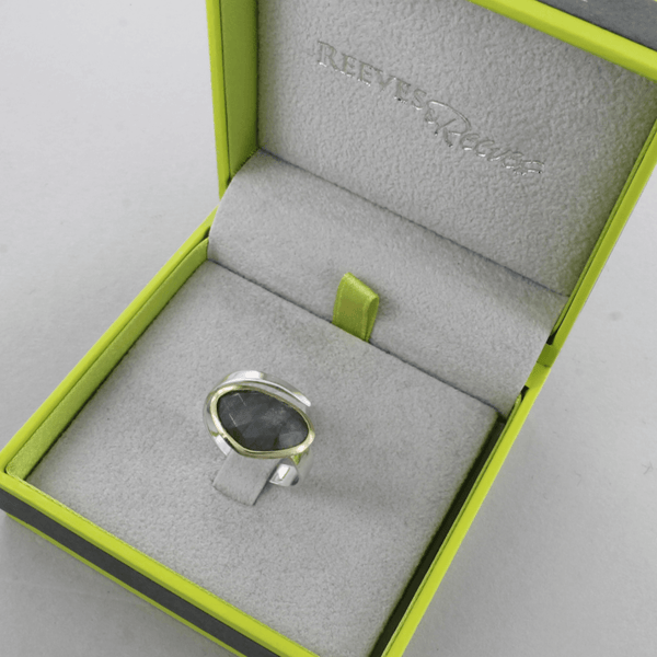 Maha Gold Plate And Sterling Silver Ring