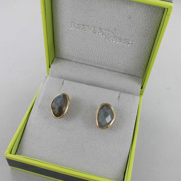 Maharani Gold Plated Stud Earrings