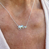 Mother Elephant Sterling Silver Necklace - Reeves & Reeves