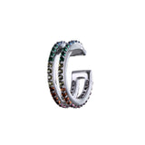 Parallel Rainbow Pavé Ear Cuff - Reeves & Reeves