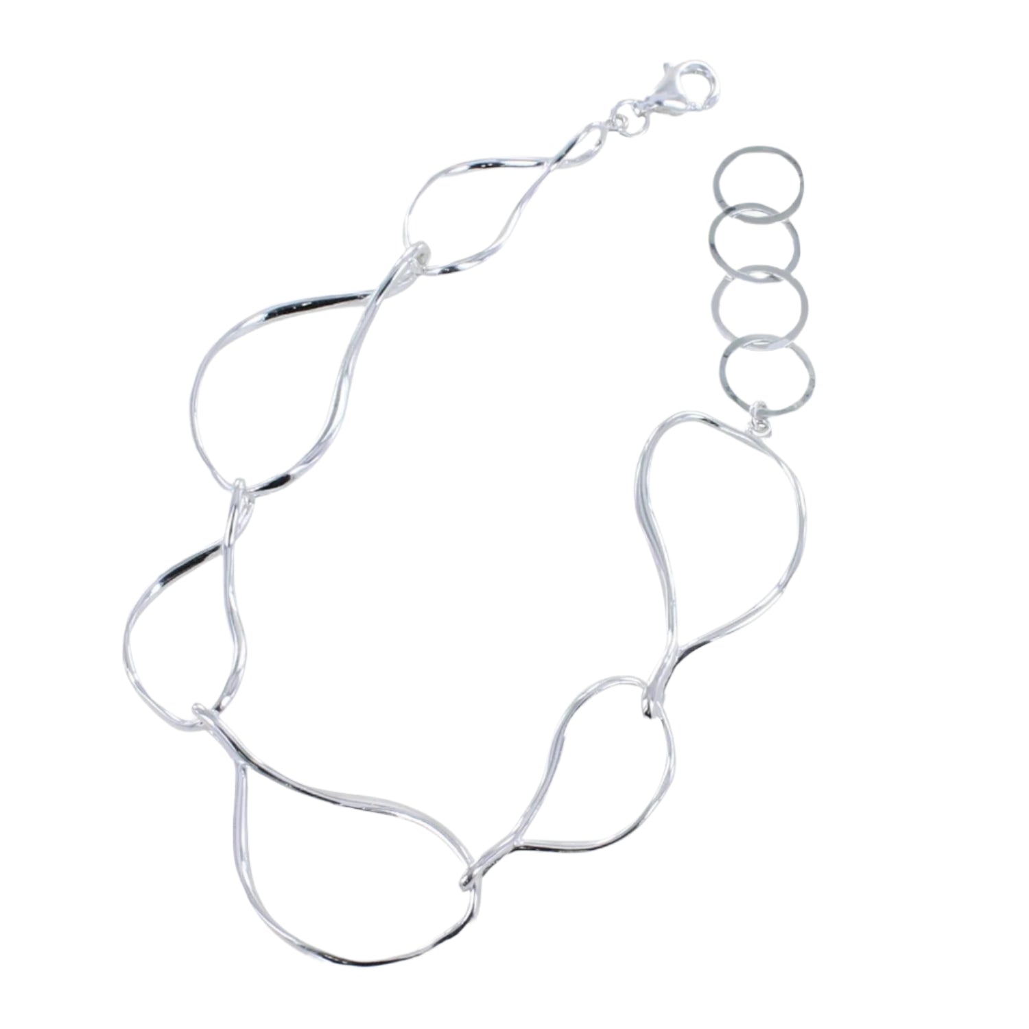 Pear Drop Sterling Silver Bracelet - Reeves & Reeves