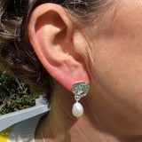 Pearl Glamour Sterling Silver Earrings - Reeves & Reeves