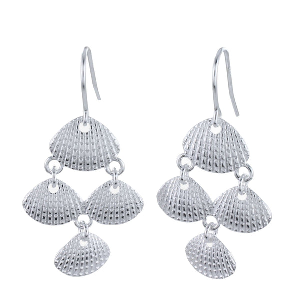 Pretty Scallop Shell Drop Earrings - Reeves & Reeves