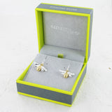 Queen Bee Sterling Silver and 18ct Gold plated Earrings - Reeves & Reeves