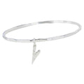 Queen of Hearts Sterling Slver Bangle - Reeves & Reeves