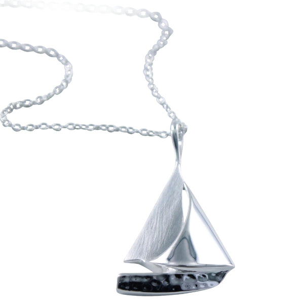 Sail Boat Sterling Silver Necklace - Reeves & Reeves