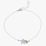Seeing Stars Sterling Silver and Gold Plated Bracelet