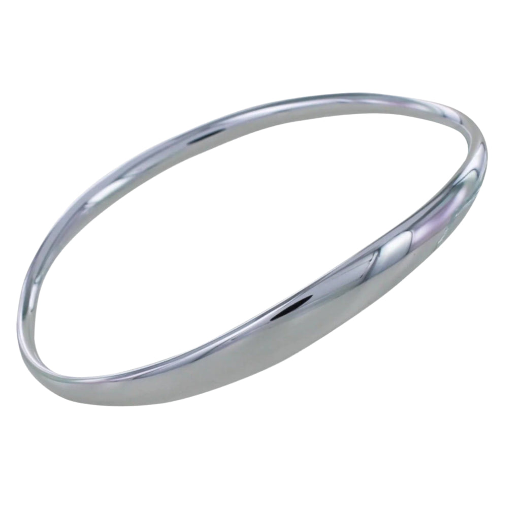 Silver Serene Bangle - Reeves & Reeves