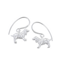 Silver Spaniel Drop Earrings - Reeves & Reeves