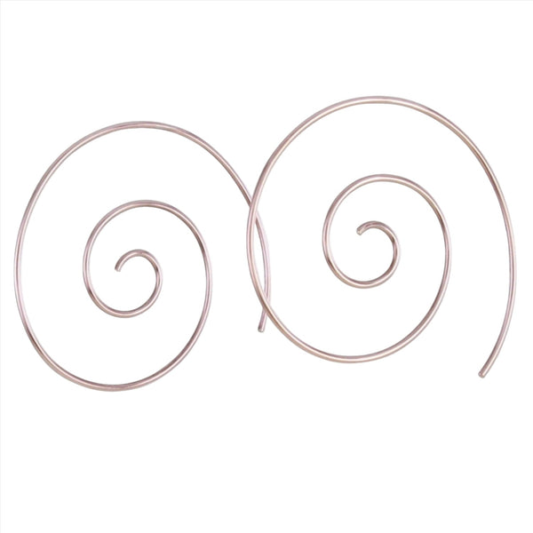 Spiral Design Sterling Silver Earrings - Reeves & Reeves