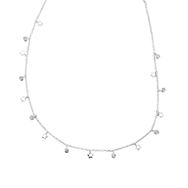 Star and Moonstone Shaker Necklace - Reeves & Reeves