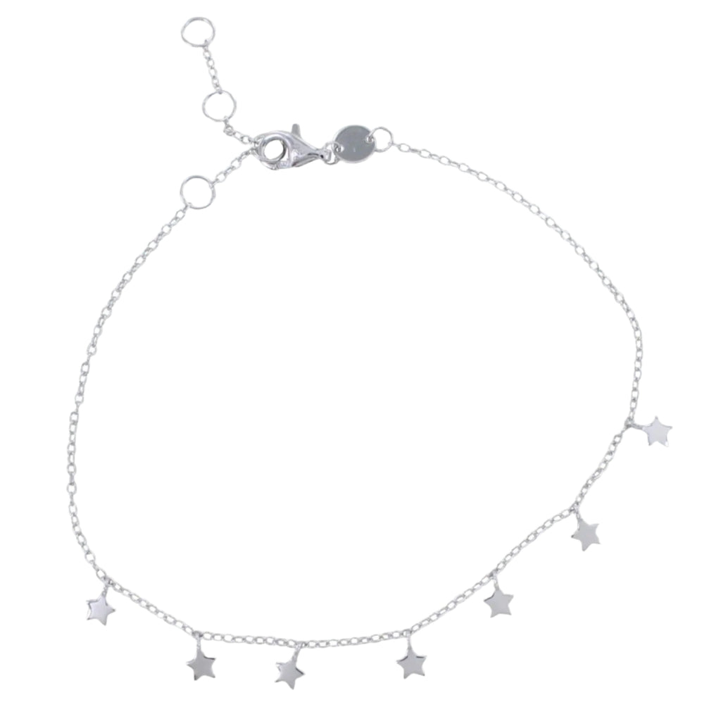 Starry Sterling Silver Charm Bracelet - Reeves & Reeves