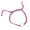 Sterling Silver Adjustable Horseshoe Friendship Bracelet - Reeves & Reeves