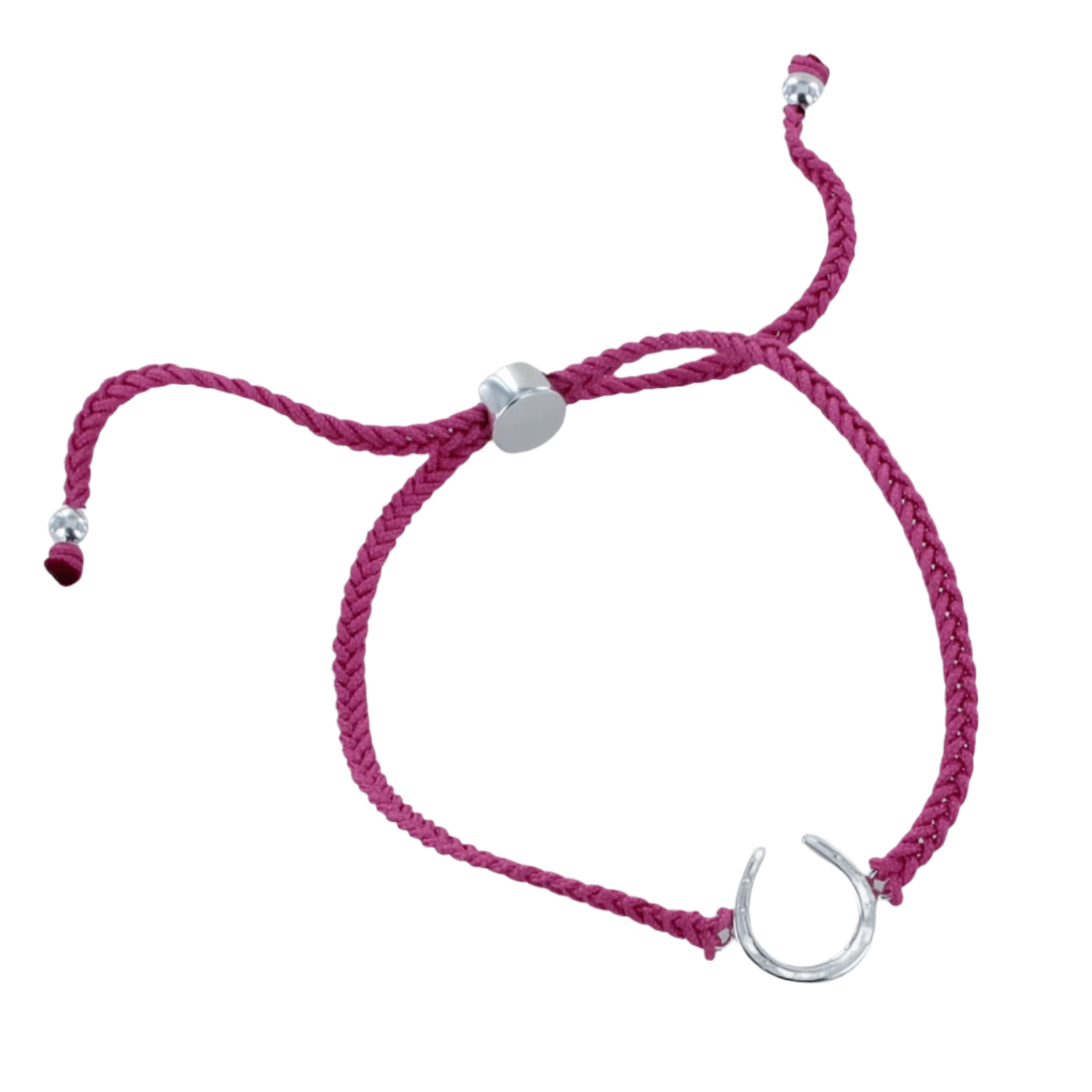 Sterling Silver Adjustable Horseshoe Friendship Bracelet - Reeves & Reeves
