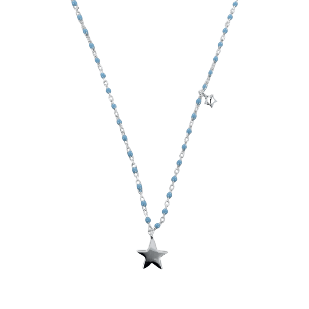 Crazy in love Necklace | baby blue – SHOP LANI