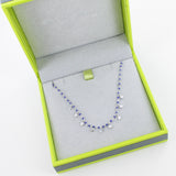 Sterling Silver and Blue Enamel Starry Necklace - Reeves & Reeves