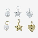 Sterling Silver and Gold Cleo Charms - Reeves & Reeves