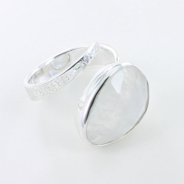 Sterling Silver and Moonstone Maharani Ring - Reeves & Reeves