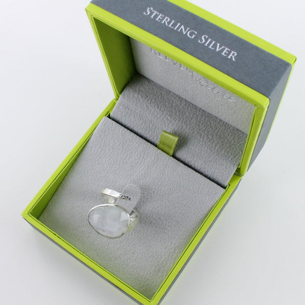 Sterling Silver and Moonstone Maharani Ring - Reeves & Reeves