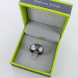 Sterling Silver and Rhodium or Gold Vermeil Disco Ball Ring - Reeves & Reeves