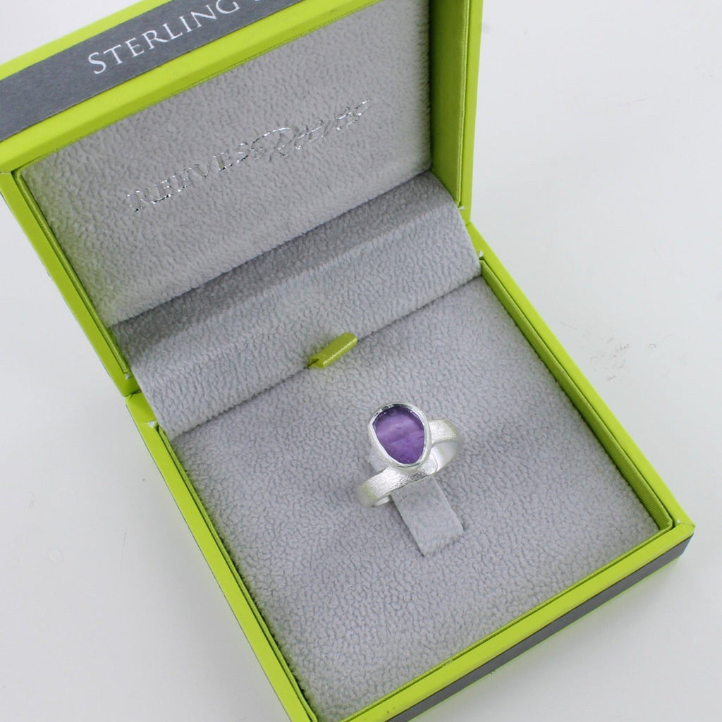 Sterling Silver and Rough Amethyst Ring - Reeves & Reeves