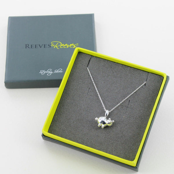 Sterling Silver Balloon Design Pig Necklace - Reeves & Reeves