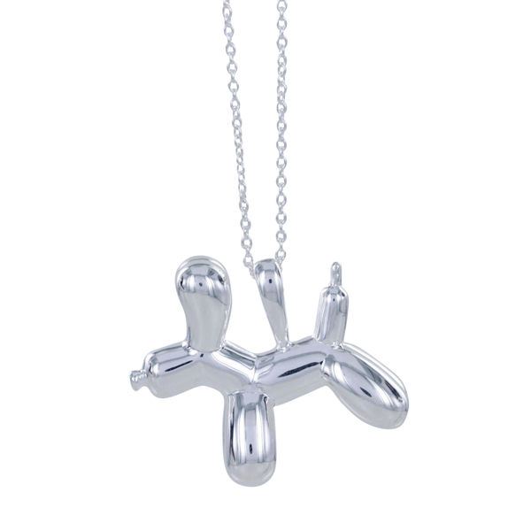 Sterling Silver Balloon Design Supersize Dog Necklace - Reeves & Reeves