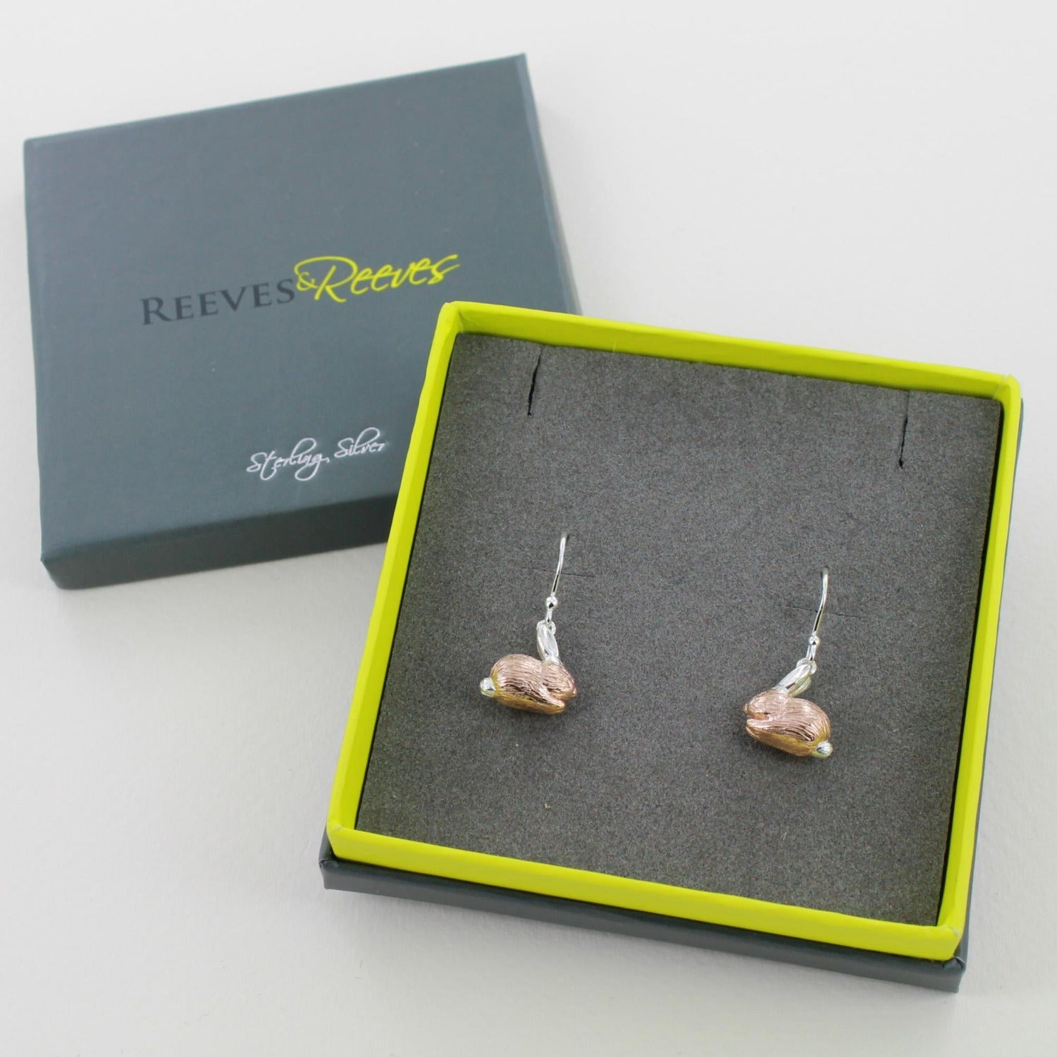 Sterling Silver Benjamin Bunny Drop Earrings - Reeves & Reeves