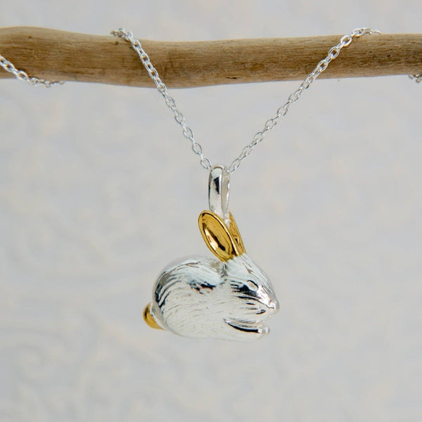 Sterling Silver Benjamin Bunny Necklace - Reeves & Reeves