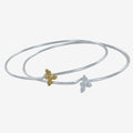 Sterling Silver Bumble Bee Bangle - Reeves & Reeves