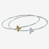 Sterling Silver Bumble Bee Bangle - Reeves & Reeves