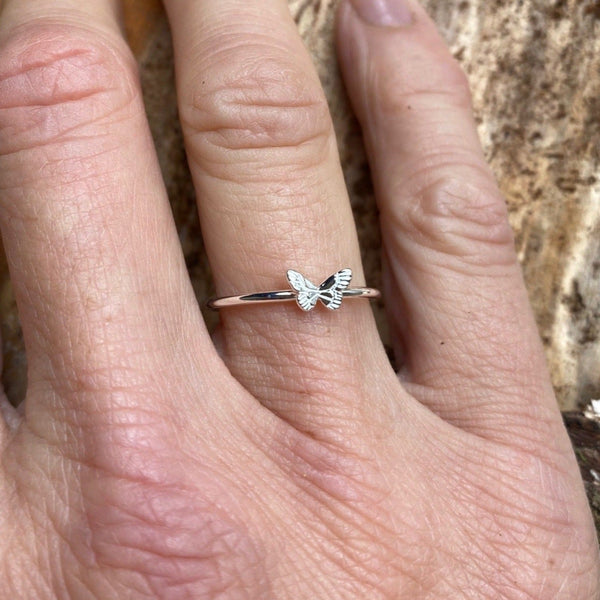 Sterling Silver Butterfly Ring - Reeves & Reeves