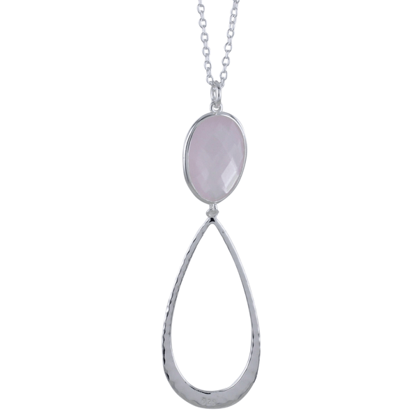 Sterling Silver Candy Drop Stone Necklace - Reeves & Reeves