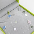 Sterling Silver Candy Five Stone Mixed Necklace - Reeves & Reeves