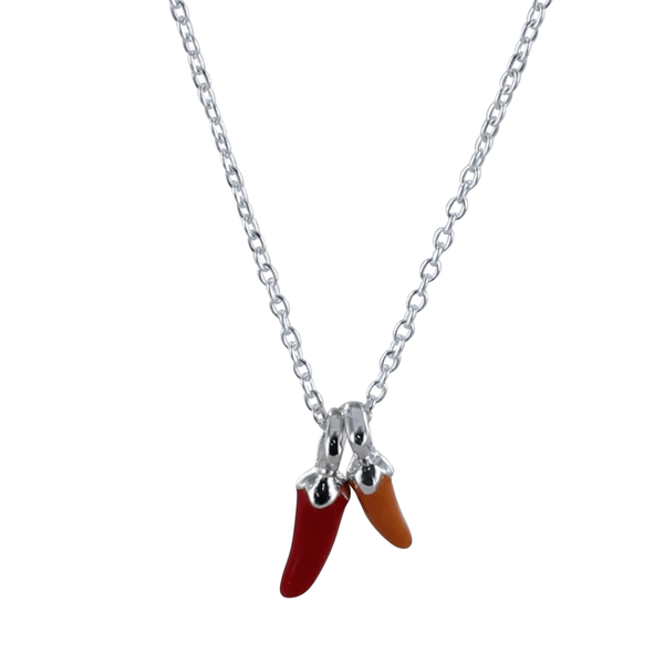 Sterling Silver Chilli Necklace - Reeves & Reeves
