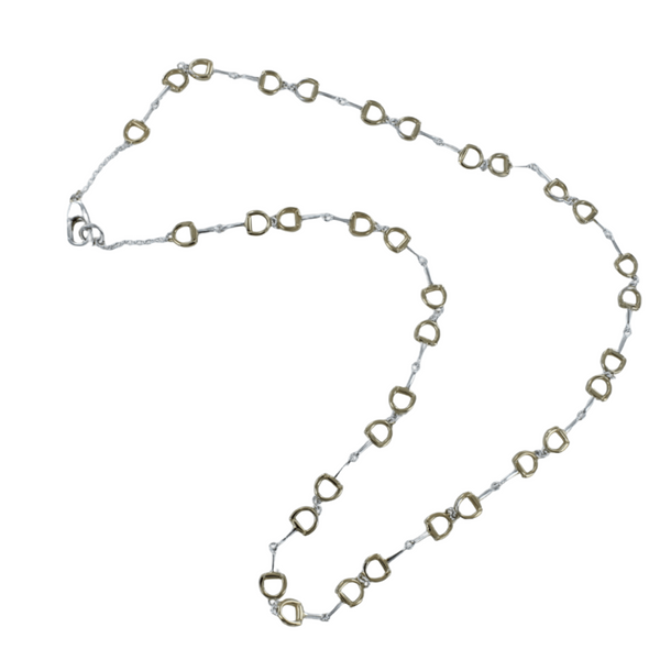 Sterling Silver Continuous Snaffle Necklace - Reeves & Reeves